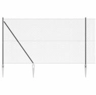 vidaXL Gartenzaun Schwei&szlig;drahtzaun mit Spikes 10 x 1,6 m (B x H), (1-St)