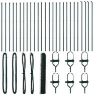 vidaXL Gartenzaun Ground Fix Geschwei&szlig;ter Drahtzaun 50 x 1,2 m (B x H), (1-St)