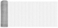 vidaXL Gartenzaun Hexagonzaun Silber 0,4 x 10 m Verzinkter Stahl, (1-St)