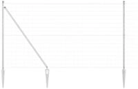 vidaXL Gartenzaun Schwei&szlig;drahtzaun mit Spikes 10 x 1,6 m (B x H), (1-St)