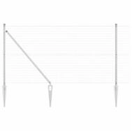 vidaXL Gartenzaun Schwei&szlig;drahtzaun mit Spikes 10 x 1,4 m (B x H), (1-St)