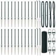 vidaXL Gartenzaun Schwei&szlig;drahtzaun mit Spikes 50 x 1 m (B x H), (1-St)