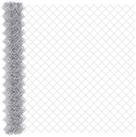vidaXL Gartenzaun Kettenzaun Silber, (1-St)
