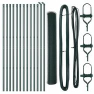 vidaXL Gartenzaun Ground Fix Geschwei&szlig;ter Drahtzaun 25 x 1,2 m (B x H), (1-St)