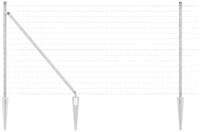 vidaXL Gartenzaun Schwei&szlig;drahtzaun mit Spikes 10 x 1,2 m (B x H), (1-St)
