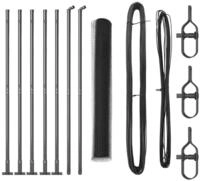 vidaXL Gartenzaun Geschwei&szlig;ter Drahtzaun mit Betonfundament 10 x 1,2 m (B x H),
