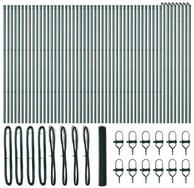 vidaXL Gartenzaun Ground Fix Geschwei&szlig;ter Drahtzaun 100 x 1,2 m (B x H), (1-St)