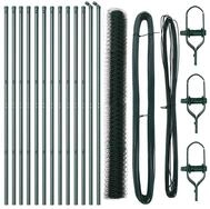 vidaXL Gartenzaun Ground Fix Geschwei&szlig;ter Drahtzaun 25 x 1,6 m (B x H), (1-St)