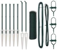 vidaXL Gartenzaun Schwei&szlig;drahtzaun mit Spikes 10 x 0,4 m (B x H), (1-St)