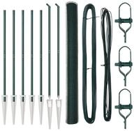vidaXL Gartenzaun Schwei&szlig;drahtzaun mit Spikes 10 x 1,6 m (B x H), (1-St)