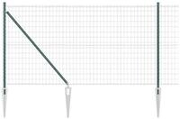 vidaXL Gartenzaun Schwei&szlig;drahtzaun mit Spikes 10 x 1 m (B x H), (1-St)