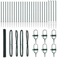 vidaXL Gartenzaun Schwei&szlig;drahtzaun mit Spikes 50 x 1,5 m (B x H), (1-St)