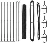 vidaXL Gartenzaun Geschwei&szlig;ter Drahtzaun mit Betonfundament 10 x 1,2 m (B x H),