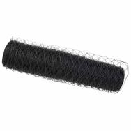 vidaXL Gartenzaun Hexagonzaun Grau 0,4 x 100 m PVC, (1-St)