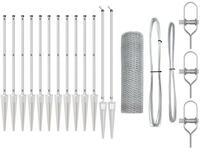 vidaXL Gartenzaun Schwei&szlig;drahtzaun mit Spikes 25 x 0,8 m (B x H), (1-St)