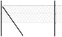 vidaXL Gartenzaun Ground Fix Geschwei&szlig;ter Drahtzaun 10 x 0,8 m (B x H), (1-St)