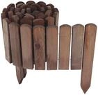 Aquagart Beetumrandung Holz Rollzaun Dunkelbraun 40x200 cm Beeteinfassung f&uuml;r...