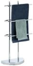 relaxdays Handtuchst&auml;nder Handtuchhalter Chrom dreiarmig