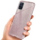 ONEFLOW Handyh&uuml;lle f&uuml;r Samsung Galaxy A51 Glitzer H&uuml;lle Glitter Case Rosa 6,5