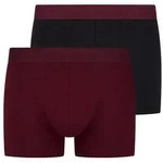 Bruno Banani Boxer Flowing (2er Pack) mit kontrastreichem Logobund rot L
