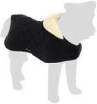 Flamingo Hundemantel Wintermantel Jaffa schwarz schwarz R&uuml;ckenl&auml;nge: 30 cm