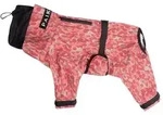 PAIKKA Hunderegenmantel Hunde Regen Overall "Rain Suit" red rot R&uuml;ckenl&auml;nge:...