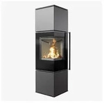 Kratki Kaminofen Kaminofen aus Stahl REN/M links &Oslash; 150 7 kW 7* Flamme Verte,...