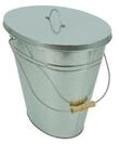 Valo Kaminholzkorb Valo Ascheeimer oval mit Deckel, 24 Liter, verzinkt,