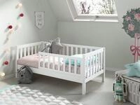 Vipack Kinderbett Junior, Kiefermassiv mit umlaufenden Sprossengitter und