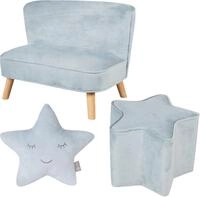 roba&reg; Kindersitzgruppe Lil Sofa, (Set, 3-tlg), bestehend aus Kindersofa,