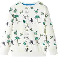 vidaXL Sweatshirt Kinder-Sweatshirt Helles Ecru 104