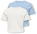 KIDS ONLY T-Shirt KOGREX S/S KNOT TOP JRS 2-PACK (Packung, 2-tlg) Baumwolle,...