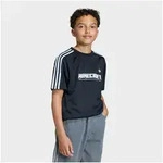 adidas Originals T-Shirt LOOSE JAQUARD TRIKOT schwarz 140 EU