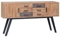 vidaXL Beistellschrank Beistellschrank 110x30x75 cm Massivholz (1-St)