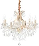 Ideal Lux Kronleuchter Napoleon SP8 Kristallglas Kronleuchter 8-flammig, Gold,...