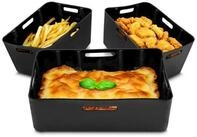 Duronic Silikonform AFL3 f&uuml;r Hei&szlig;luftfritteuse, 3 Antihaft Silikoneins&auml;tze...