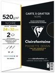 CLAIREFONTAINE Designpapier Clairefontaine 2 Bogen Schabekarton 24x32cm 520g