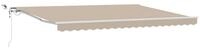 vidaXL Markise Markisenstoff Beige 450 x 300 cm Polyester (1-St)