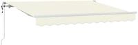 vidaXL Markise Einziehbare Markise Creme 250 x 200 cm Stoff (1-St)