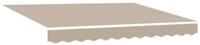 vidaXL Markise Ausziehbare Markise Beige 300 x 250 cm Polyester und Aluminium (1-St)