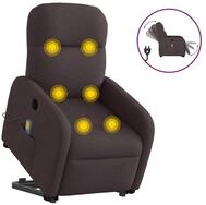 vidaXL Massagesessel, Elektrischer Massagesessel mit Aufstehhilfe Dunkelbraun...