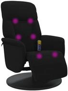 vidaXL Massagesessel, Relaxsessel mit Fu&szlig;teil Schwarz Samt