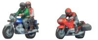 NOCH Dekofigur NOCH N Figuren Motorradfahrer f&uuml;r die Spurweite N