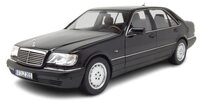Norev Modellauto Mercedes S600 S-Klasse W140 1997 schwarz, Ma&szlig;stab 1:18