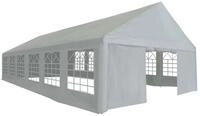 vidaXL Partyzelt, Pavillon PE 6x12 m Grau