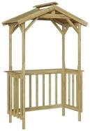 vidaXL Gartenhaus Grillh&uuml;tte 133,5 x 63 x 200 cm Impr&auml;gniertes Kiefernholz