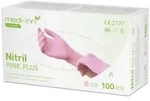 Medi-Inn Nitril-Handschuhe Nitril Pink Plus Einmalhandschuhe puderfrei AQL: 1.5...