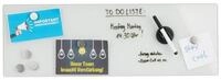 relaxdays Memoboard Magnettafel Glas
