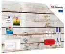 ALLboards Magnettafel Metallische Magnettafel, MetalBoard, HELLES HOLZ