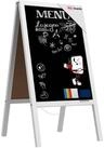 ALLboards Standtafel Kundenstopper mit farbigem Holzrahmen 118x61cm Werbetafel